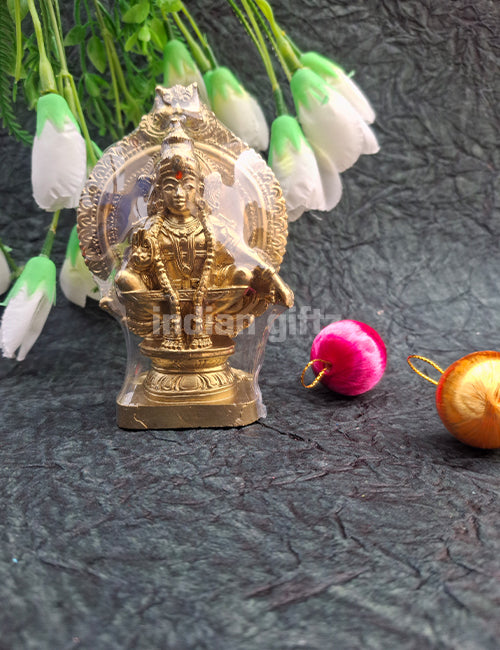 Lord Ayyapan Resin Statue – Ayyapan Idol for Pooja Room & Return Gifts