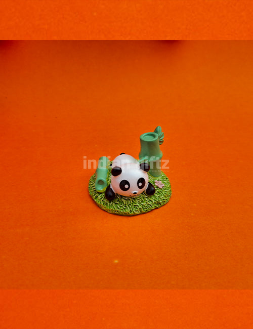 Cute Summer Panda Miniature Fairy Garden 2 Pcs & Tabletop Decoration Gifting, Home Decor, Table, Car Dashboard Office Table