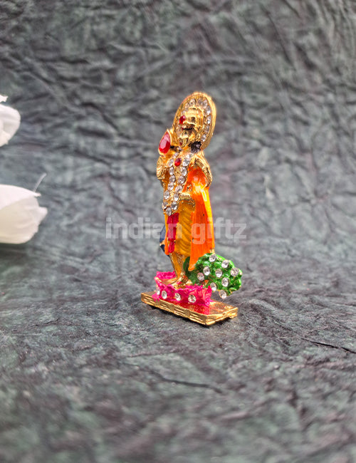 Lord Murugan Multi Colour Car Dashboard Metal Statue