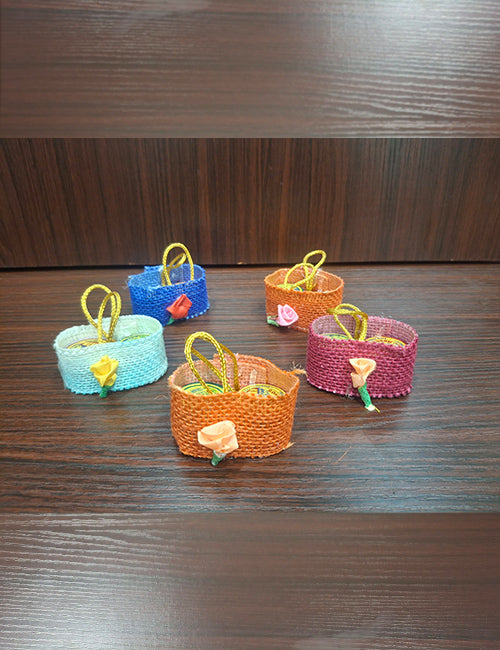 Gopuram Basket Kumkum Manjal Set
