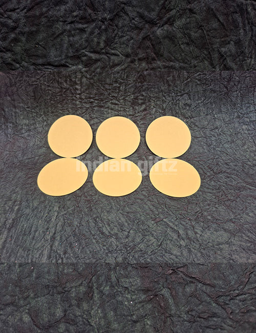 Round Gold Plated Self-Adhesive Saraswathi Lakshmi & Ganesha Sticker