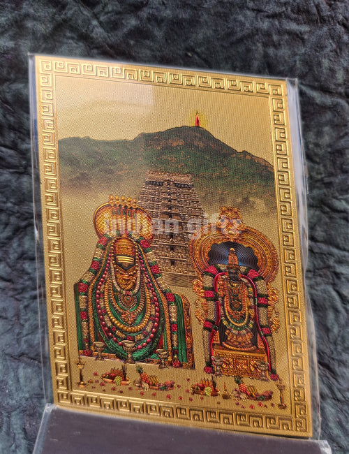Padmavathi Thayar & Tirupathi Balaji Door Magnetic Sticker – Perfect for Home, Office, Pooja Room, Worship & Decorative Use