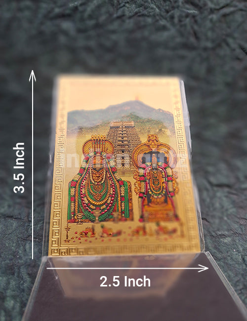 Padmavathi Thayar & Tirupathi Balaji Door Magnetic Sticker – Perfect for Home, Office, Pooja Room, Worship & Decorative Use