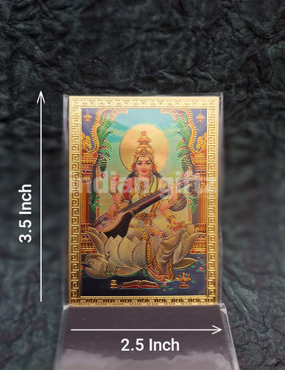 Lord Saraswathi Magnetic Door Sticker Home Decor & Retun Gifts