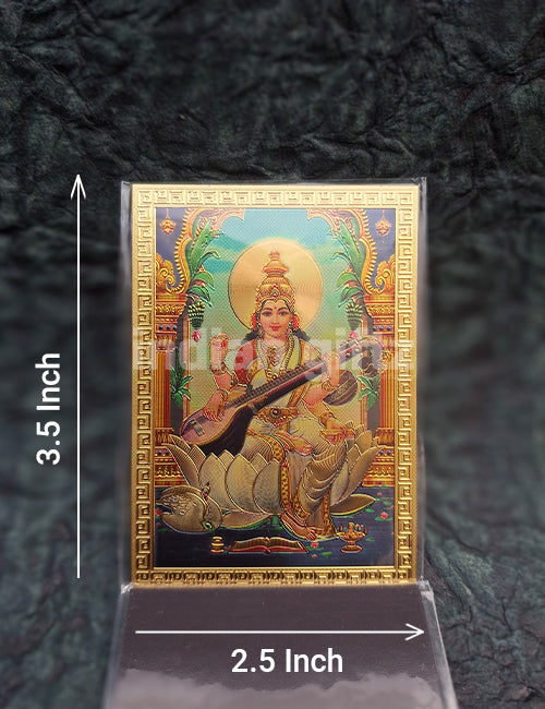 Lord Saraswathi Magnetic Door Sticker Home Decor & Retun Gifts