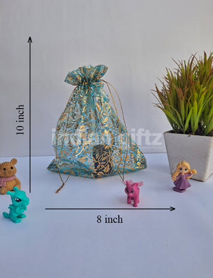 DNY Flower Transperent Potli bag For Gifting & Thambulam | Ideal for Return Gifts Baby Shower & Weddings