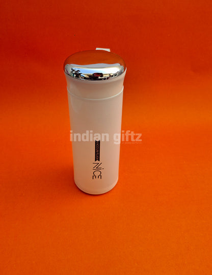 Nice Vacuum Insulated Glass Water Bottle 400ml with handle.  Perfectly suited for return gifts at birthdays, housewarming ceremonies, festive celebrations, and various special occasions