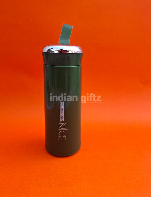 Nice Vacuum Insulated Glass Water Bottle 400ml with handle.  Perfectly suited for return gifts at birthdays, housewarming ceremonies, festive celebrations, and various special occasions
