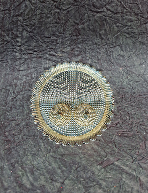 Silver Lotus Kumkum Platter