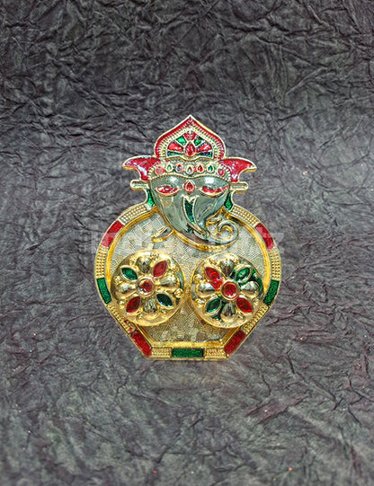 Ganapathy Kumkum Platter (3.5x5 Inch)