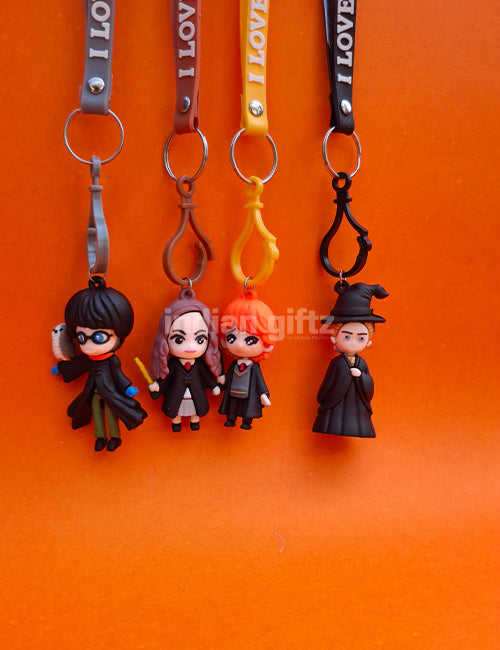 Harry Porter Theme Multi Character Keychain – Fun & Stylish Key Chain for All Ages.  Ideal for Kids , birthday Return Gift & Daily Use