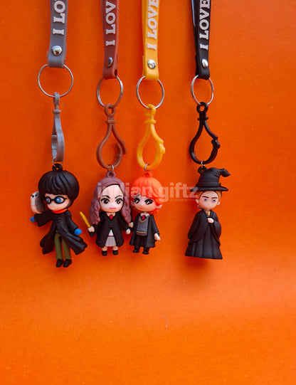 Harry Porter Theme Multi Character Keychain – Fun & Stylish Key Chain for All Ages.  Ideal for Kids , birthday Return Gift & Daily Use