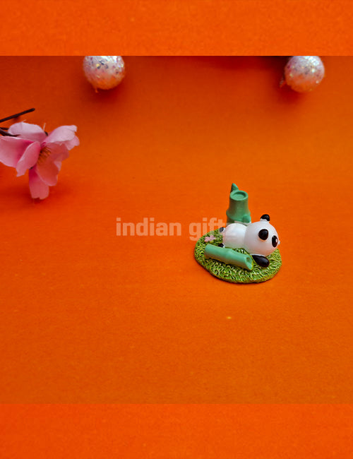 Cute Summer Panda Miniature Fairy Garden 2 Pcs & Tabletop Decoration Gifting, Home Decor, Table, Car Dashboard Office Table