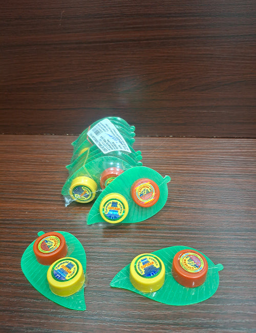 Leaf Kumkum Manjal Set – Indian Giftz
