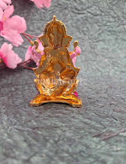 Metalic Loard Ganesha Car Statue