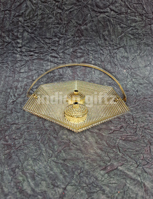 Silver Basket Kumkum Platter (6 Inch)