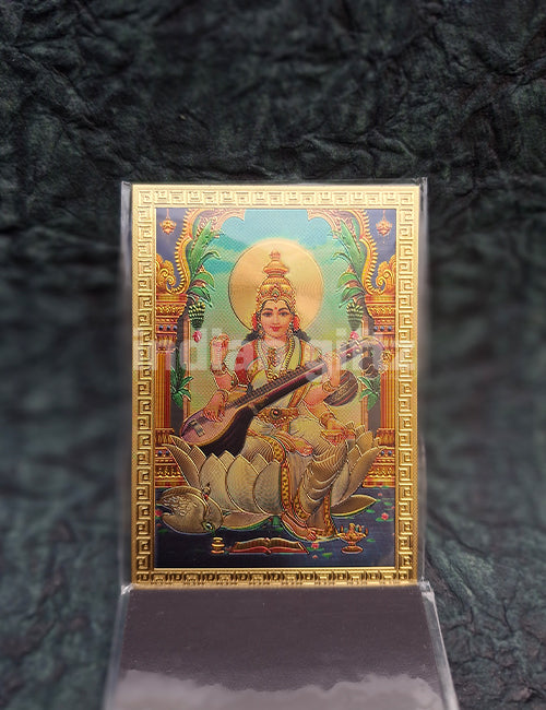 Lord Saraswathi Magnetic Door Sticker Home Decor & Retun Gifts