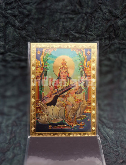 Lord Saraswathi Magnetic Door Sticker Home Decor & Retun Gifts
