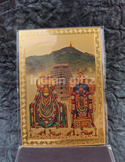 Padmavathi Thayar & Tirupathi Balaji Door Magnetic Sticker – Perfect for Home, Office, Pooja Room, Worship & Decorative Use