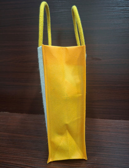 Zari Jute Bag (Yellow)