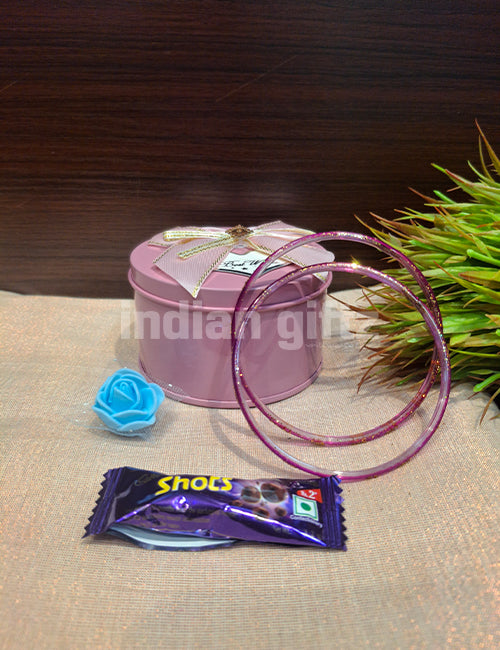 Round Tin Bangle Gift Set