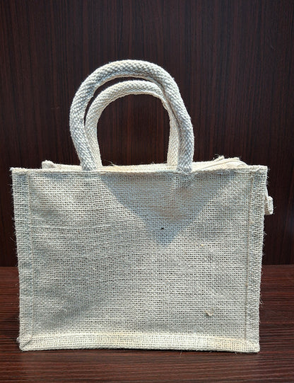 White Transparent Jute Bag