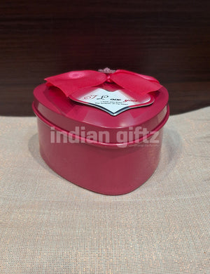 Heart Shape Pink Tin Gift Box