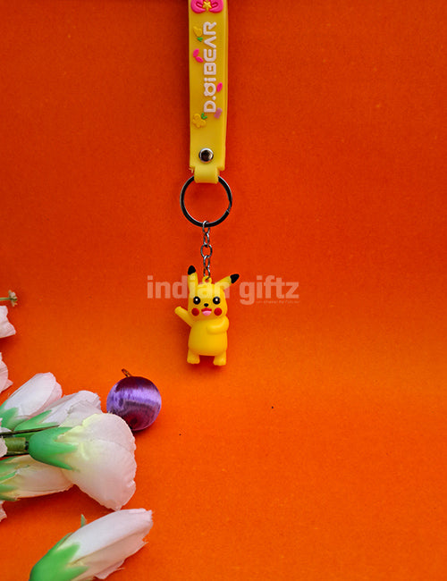 Cute Pikachu 3D Pokémon Keychain – Fun & Stylish Key Chain for All Ages.  Ideal for Kids , birthday Return Gift & Daily Use