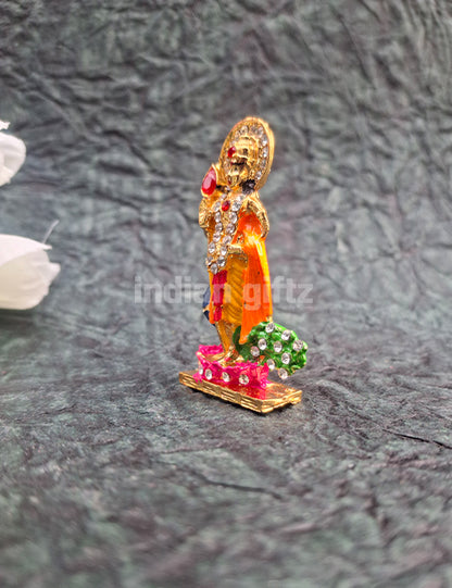 Lord Murugan Multi Colour Car Dashboard Metal Statue