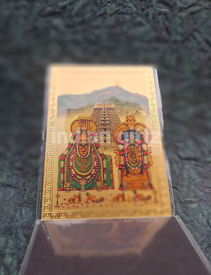Padmavathi Thayar & Tirupathi Balaji Door Magnetic Sticker – Perfect for Home, Office, Pooja Room, Worship & Decorative Use