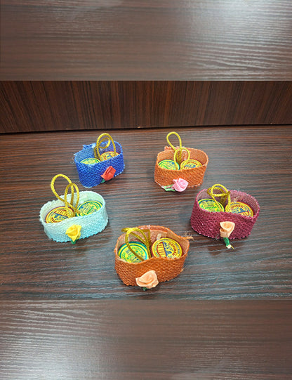 Gopuram Basket Kumkum Manjal Set