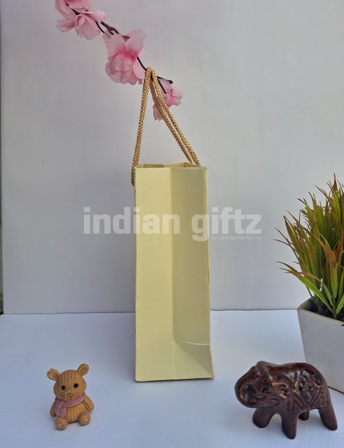 Green Printed Paper Gift Bags for Return Gifts | Weddings | Birthday (8 × 6 inch)