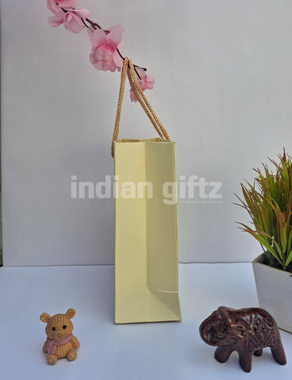 Green Printed Paper Gift Bags for Return Gifts | Weddings | Birthday (8 × 6 inch)