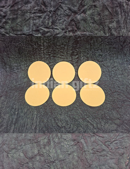 Round Gold Plated Self-Adhesive Tirupathi Balaji Sticker