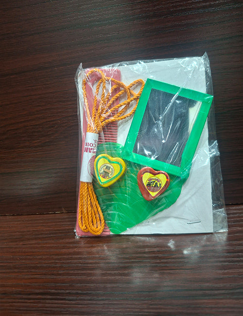 Gopuram Manjal Mirror Thali Set