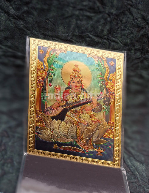 Lord Saraswathi Magnetic Door Sticker Home Decor & Retun Gifts