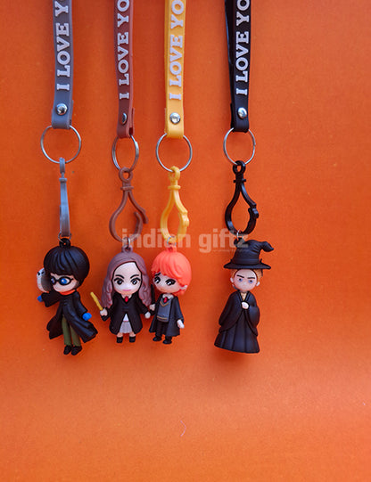 Harry Porter Theme Multi Character Keychain – Fun & Stylish Key Chain for All Ages.  Ideal for Kids , birthday Return Gift & Daily Use