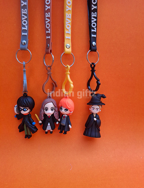 Harry Porter Theme Multi Character Keychain – Fun & Stylish Key Chain for All Ages.  Ideal for Kids , birthday Return Gift & Daily Use