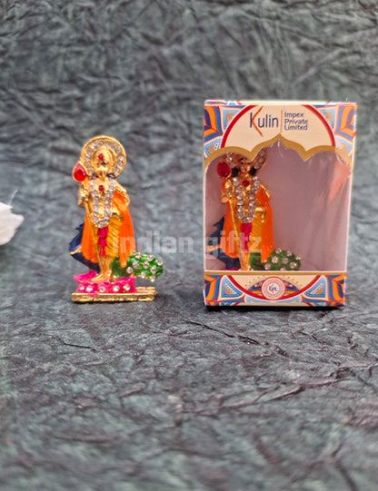 Lord Murugan Multi Colour Car Dashboard Metal Statue