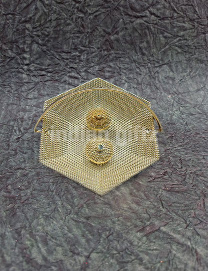 Silver Basket Kumkum Platter (6 Inch)