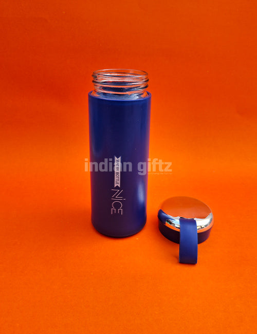 Nice Vacuum Insulated Glass Water Bottle 400ml with handle.  Perfectly suited for return gifts at birthdays, housewarming ceremonies, festive celebrations, and various special occasions