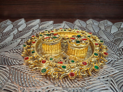 Rangoli Kumkum Platter