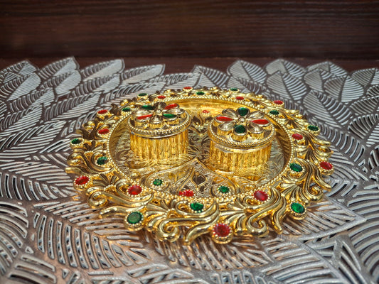 Rangoli Kumkum Platter