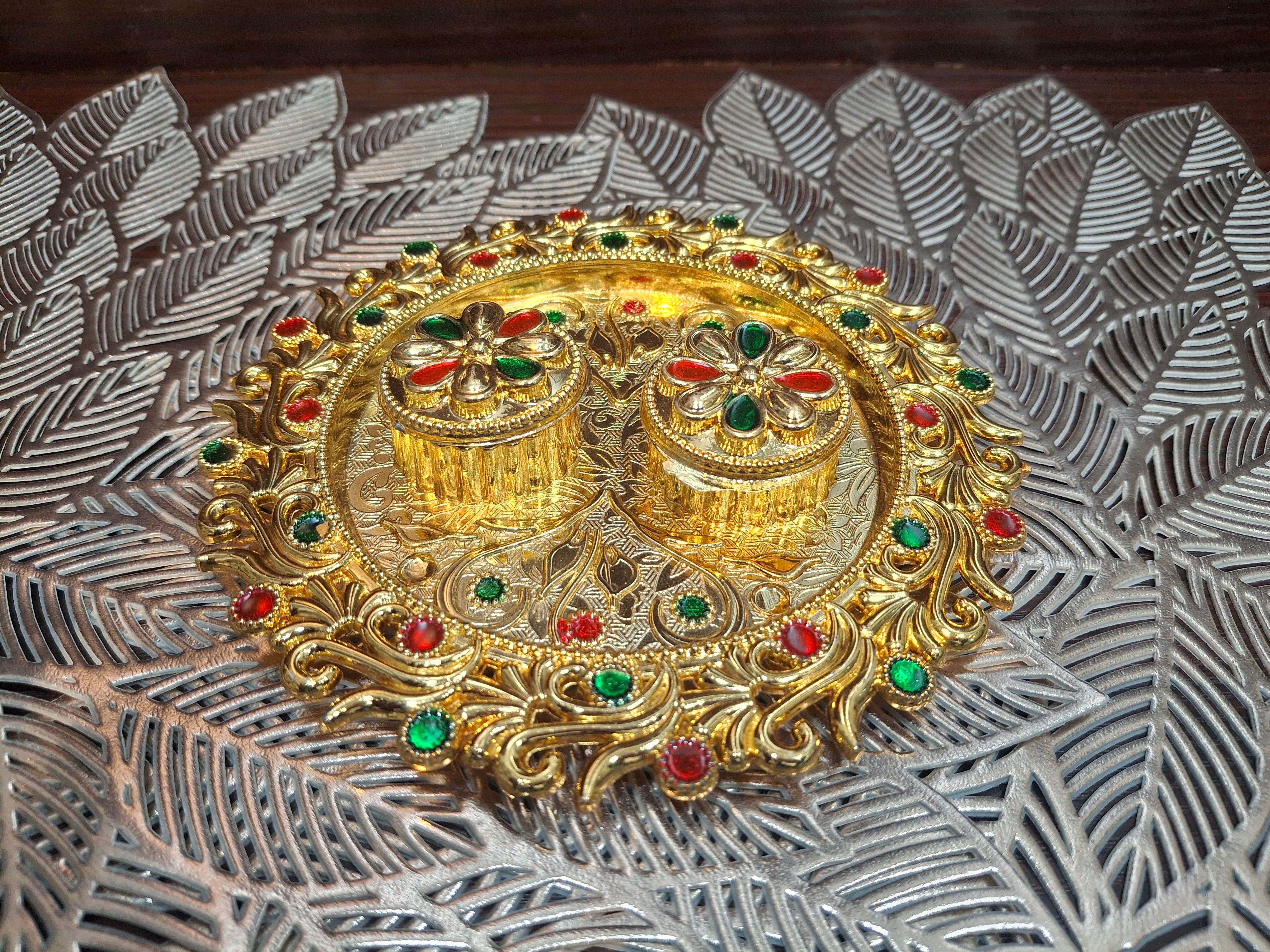 Rangoli Kumkum Platter