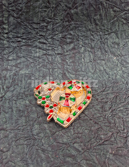 Heart Kumkum Platter (3x3 Inch)
