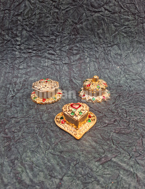 Small Lotus Kumkum Platter