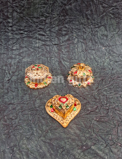Small Lotus Kumkum Platter
