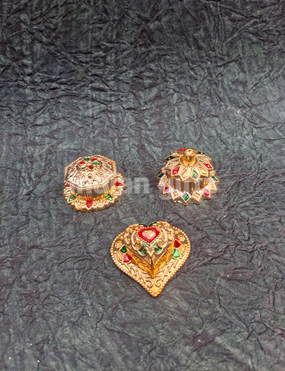 Small Lotus Kumkum Platter
