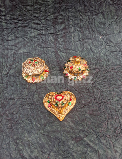 Small Lotus Kumkum Platter