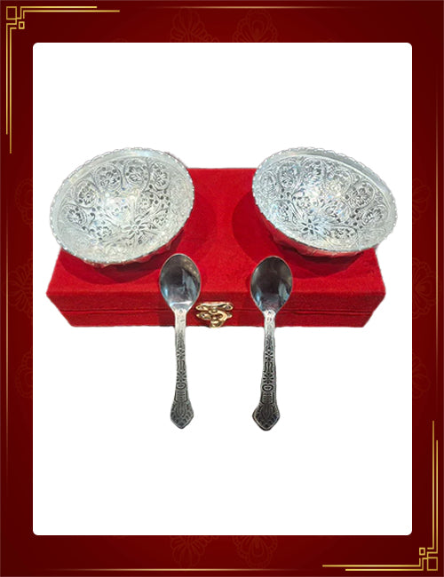 German Two Bowl Set – Silver